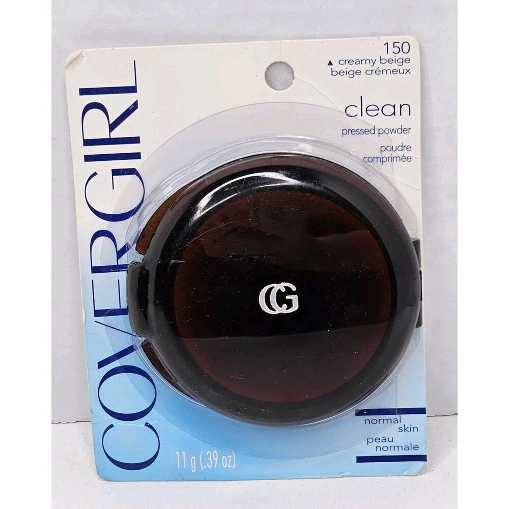 Vtg Covergirl Clean Pressed Powder Creamy Beige #150 New NOS Sealed